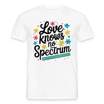 Liebe kennt kein Spektrum Autismus-Bewusstsein - Männer T-Shirt - Weiß - Vorne - AI Model Male 178 dark (178cm)