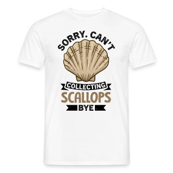Coquillage coquillage collecteur pétoncle - T-shirt homme - blanc - Devant - AI Model Male 178 dark (178cm)
