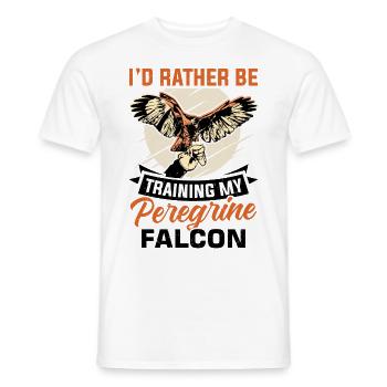 Dicton de Faucon Fauconnier - T-shirt homme - blanc - Devant - AI Model Male 178 dark (178cm)