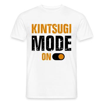 Conception japonaise de réparation de l’or Kintsukuroi - T-shirt homme - blanc - Devant - AI Model Male 178 dark (178cm)