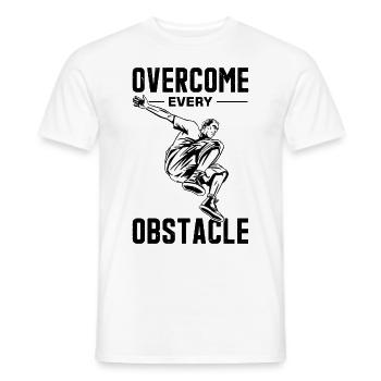 Drôle de dicton de parkour - T-shirt homme - blanc - Devant - AI Model Male 178 dark (178cm)