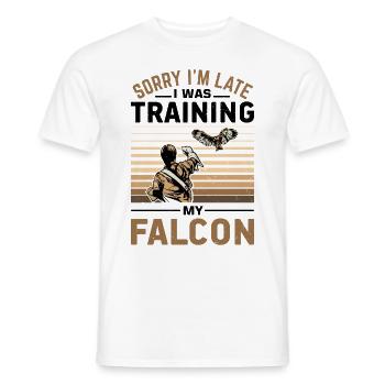 Dicton de Faucon Fauconnier - T-shirt homme - blanc - Devant - AI Model Male 178 dark (178cm)