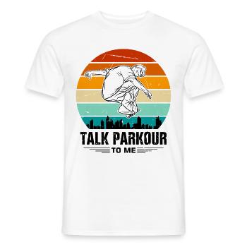 Drôle de dicton de parkour - T-shirt homme - blanc - Devant - AI Model Male 178 dark (178cm)