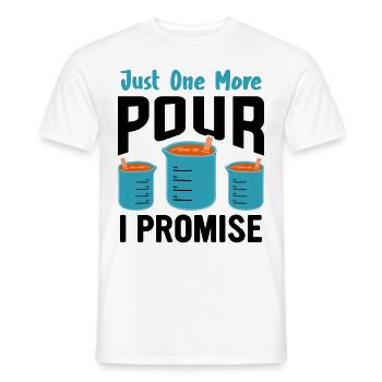Funny epoxy resin saying - Men's T-Shirt - white - Front - AI Model Male 178 dark (178cm)