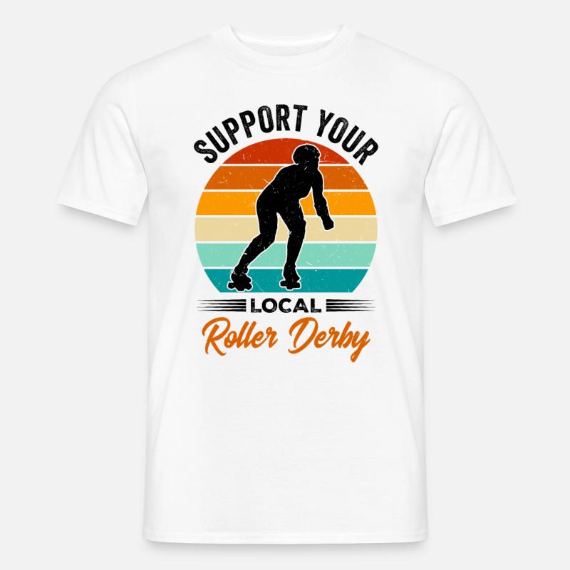 Funny Roller Skate Saying - Men's T-Shirt - white