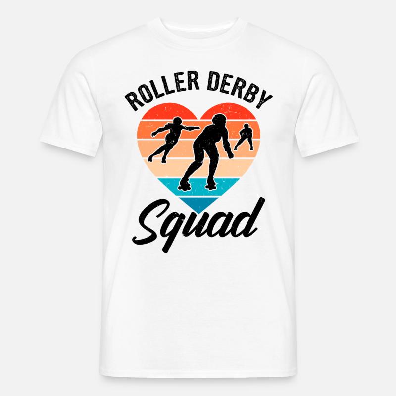 Witziger Rollschuh Spruch - Männer T-Shirt - Weiß