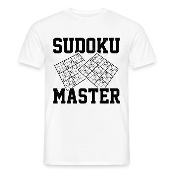Witziger Sudoku Spruch - Männer T-Shirt - Weiß - Vorne - AI Model Male 178 dark (178cm)