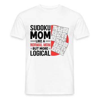 Witziger Sudoku Spruch - Männer T-Shirt - Weiß - Vorne - AI Model Male 178 dark (178cm)