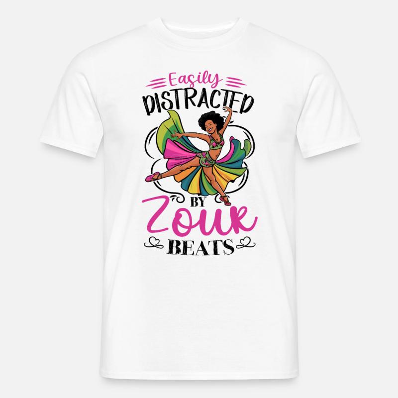 Witziger Zouk Tänzer Spruch - Männer T-Shirt - Weiß