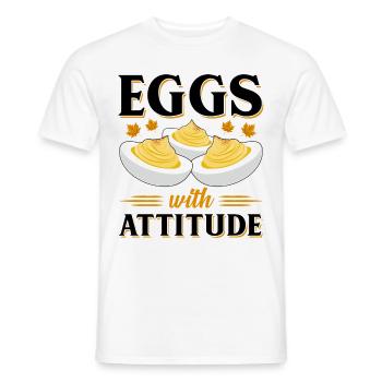 Devil's Egg Spell - Men's T-Shirt - white - Front - AI Model Male 178 dark (178cm)
