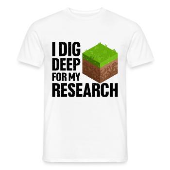 Soil Scientist Pedology - Men's T-Shirt - white - Front - AI Model Male 178 dark (178cm)