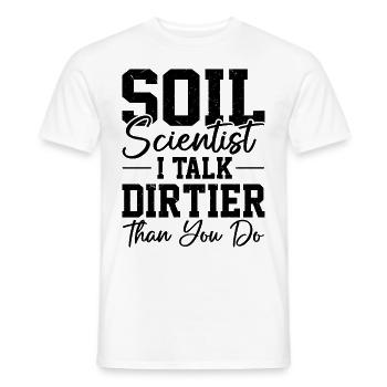 Soil Scientist Pedology - Men's T-Shirt - white - Front - AI Model Male 178 dark (178cm)