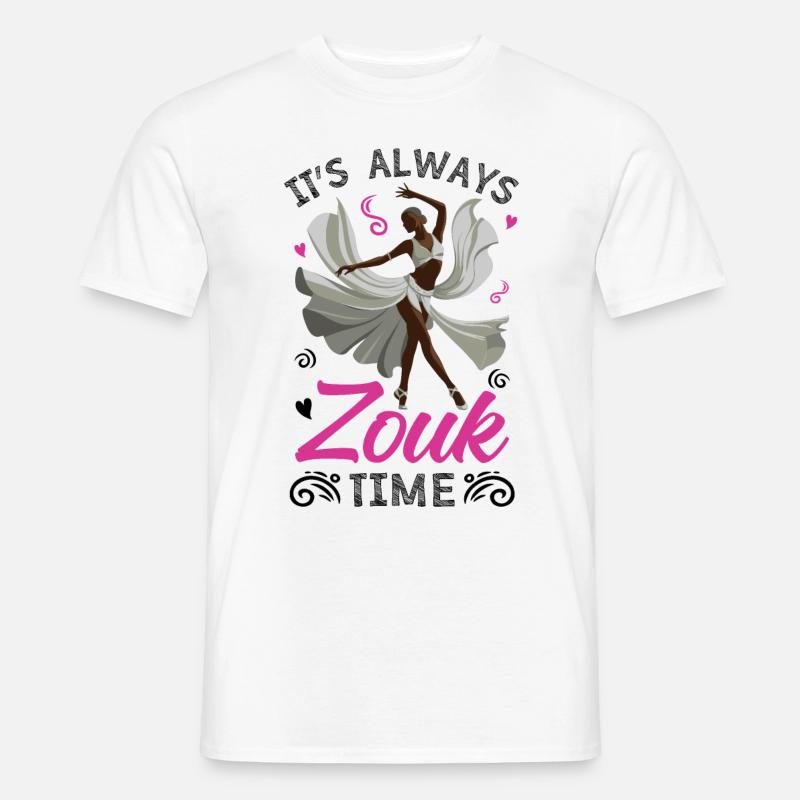 Witziger Zouk Tänzer Spruch - Männer T-Shirt - Weiß