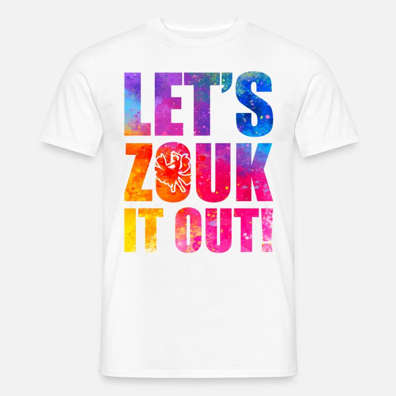 Witziger Zouk Tänzer Spruch - Männer T-Shirt - Weiß