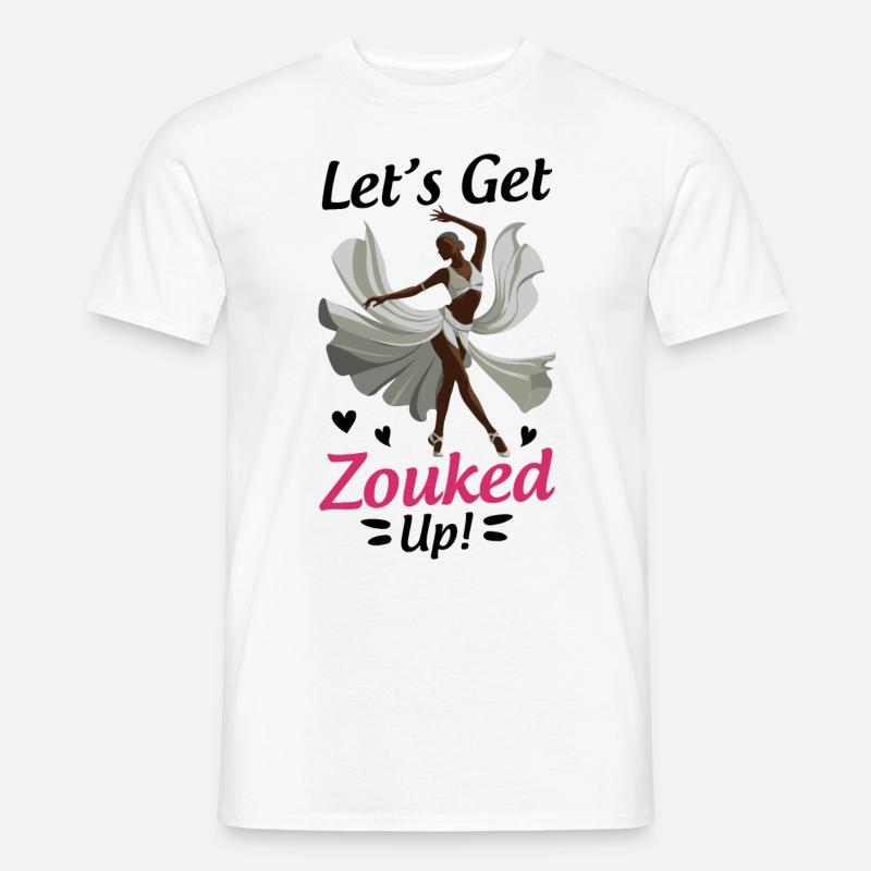 Witziger Zouk Tänzer Spruch - Männer T-Shirt - Weiß
