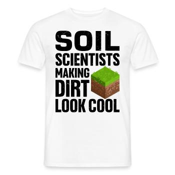 Soil Scientist Pedology - Men's T-Shirt - white - Front - AI Model Male 178 dark (178cm)