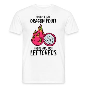 WItziger Drachenfrucht Spruch - Männer T-Shirt - Weiß - Vorne - AI Model Male 178 dark (178cm)