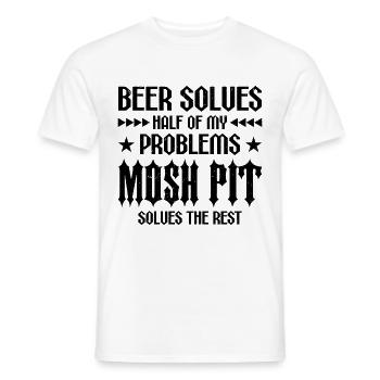 Heavy Metal Trash Metal Metalhead Musik - Männer T-Shirt - Weiß - Vorne - AI Model Male 178 dark (178cm)