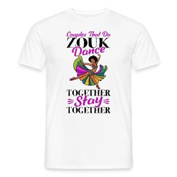 Witziger Zouk Tänzer Spruch - Männer T-Shirt - Weiß - Vorne - AI Model Male 178 dark (178cm)