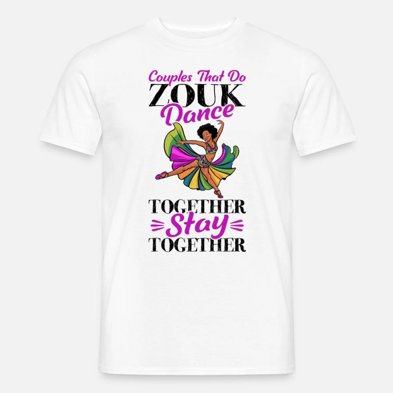 Witziger Zouk Tänzer Spruch - Männer T-Shirt - Weiß