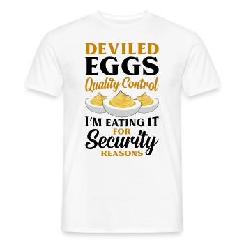 Devil's Egg Spell - Men's T-Shirt - white - Front - AI Model Male 178 dark (178cm)