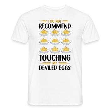 Devil's Egg Spell - Men's T-Shirt - white - Front - AI Model Male 178 dark (178cm)