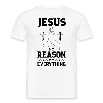 Katholische Religion Kirche Bibel Jesus - Männer T-Shirt - Weiß - Vorne - AI Model Male 178 dark (178cm)