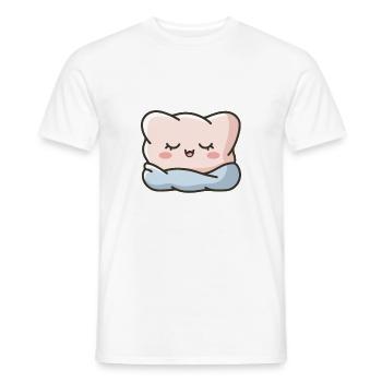 Funny Sleep Saying - Men's T-Shirt - white - Front - AI Model Male 178 dark (178cm)
