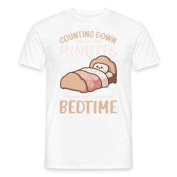 Funny Sleep Saying - Men's T-Shirt - white - Front - AI Model Male 178 dark (178cm)