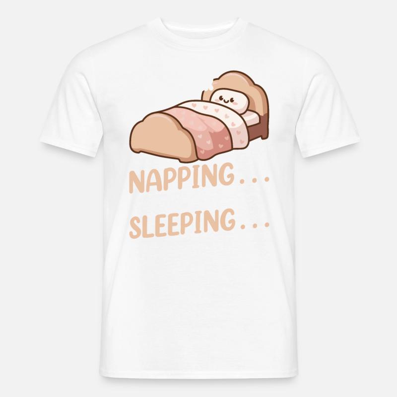 Witziger Schlaf Spruch - Männer T-Shirt - Weiß