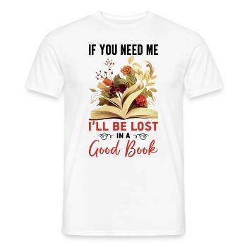 Livre de lecture Merch Booktok Livre cadeau livresque - T-shirt homme - blanc - Devant - AI Model Male 178 dark (178cm)