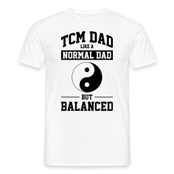 Ying Yang Symbol TCM - Men's T-Shirt - white - Front - AI Model Male 178 dark (178cm)
