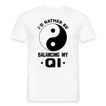 Médecine Chinoise MTC - T-shirt homme - blanc - Devant - AI Model Male 178 dark (178cm)