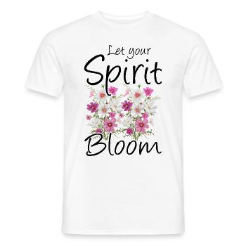 Wildflowers Flowers - Men's T-Shirt - white - Front - AI Model Male 178 dark (178cm)