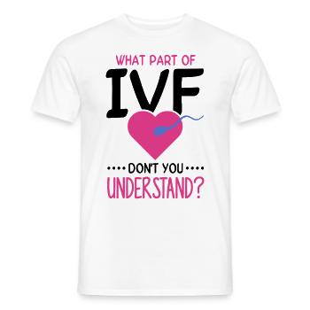 Journée de transfert de FIV de mère porteuse - T-shirt homme - blanc - Devant - AI Model Male 178 dark (178cm)