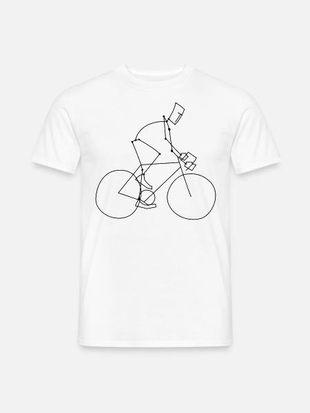 cycling sport - Men's T-Shirt - white