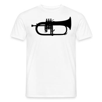 music trumpet brass - Männer T-Shirt - Weiß - Vorne - AI Model Male 178 dark (178cm)