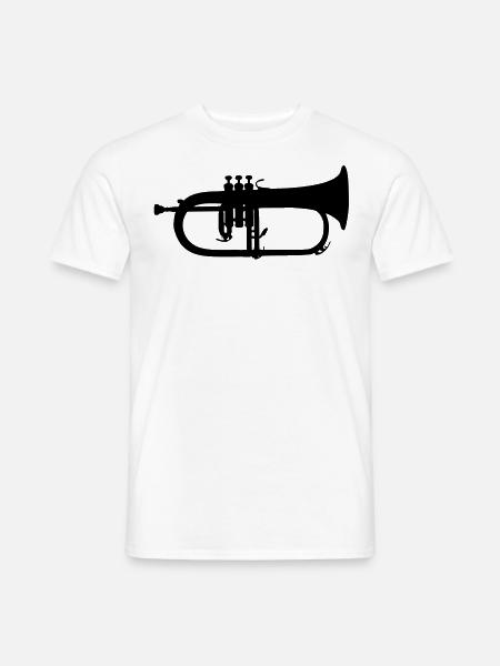 music trumpet brass - Men's T-Shirt - white