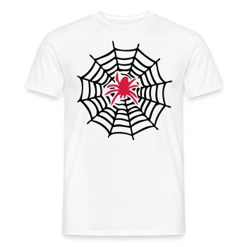 Spider - Männer T-Shirt - Weiß - Vorne - AI Model Male 178 dark (178cm)