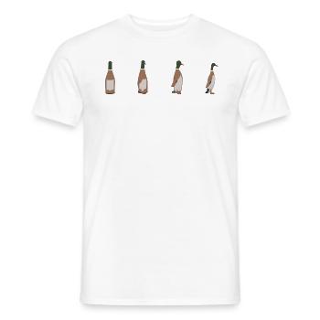 Flasche zu Ente - Männer T-Shirt - Weiß - Vorne - AI Model Male 178 dark (178cm)