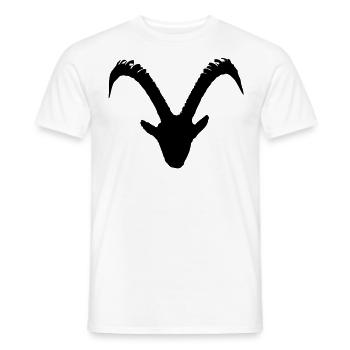 steinbock - Männer T-Shirt - Weiß - Vorne - AI Model Male 178 dark (178cm)
