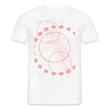 Creative abstract points - Men's T-Shirt - white - Front - AI Model Male 178 dark (178cm)