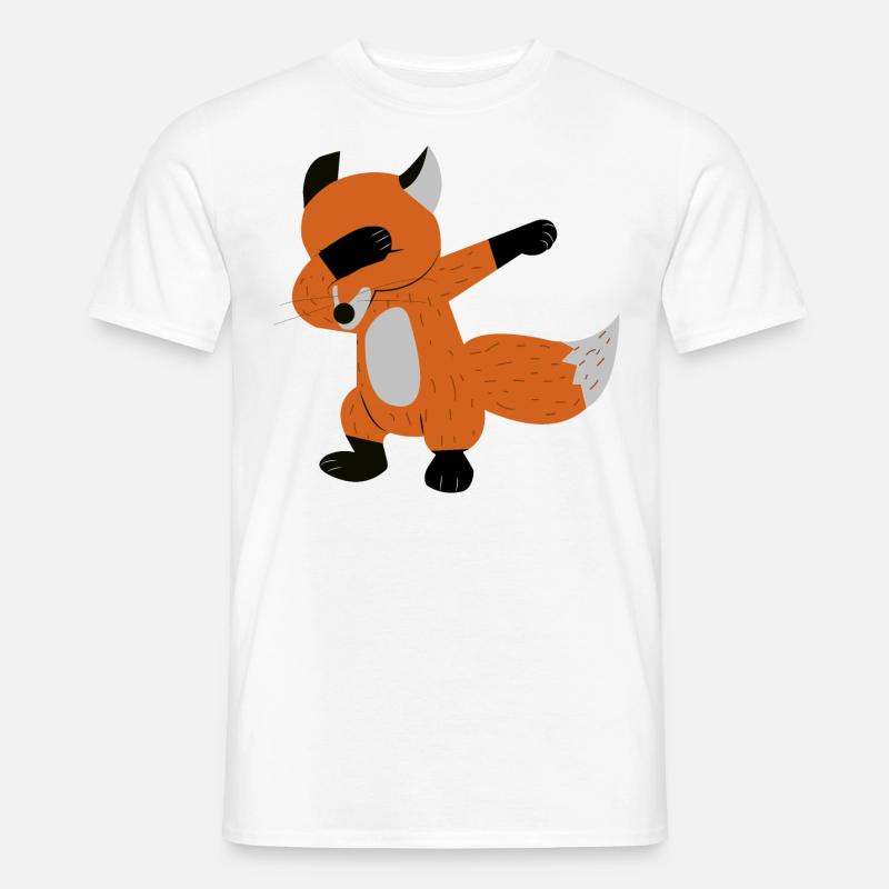 Dabbing Fox Fuchs Dab - Männer T-Shirt - Weiß
