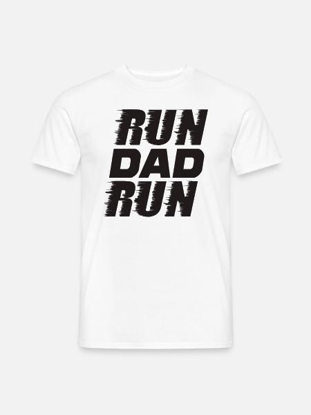 Marathon Laufen Rennen Papa Motivation Geschenk - Männer T-Shirt - Weiß
