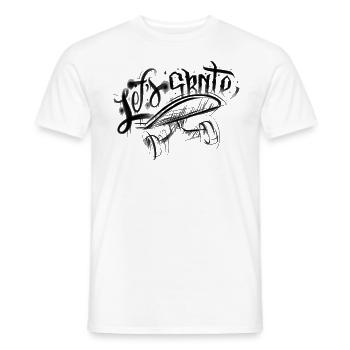 Let's Skate tattoo Graffiti gangster streetwear - Männer T-Shirt - Weiß - Vorne - AI Model Male 178 dark (178cm)
