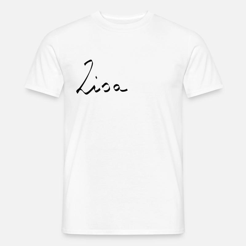 Lisa Name Liebe Geschenk - Männer T-Shirt - Weiß