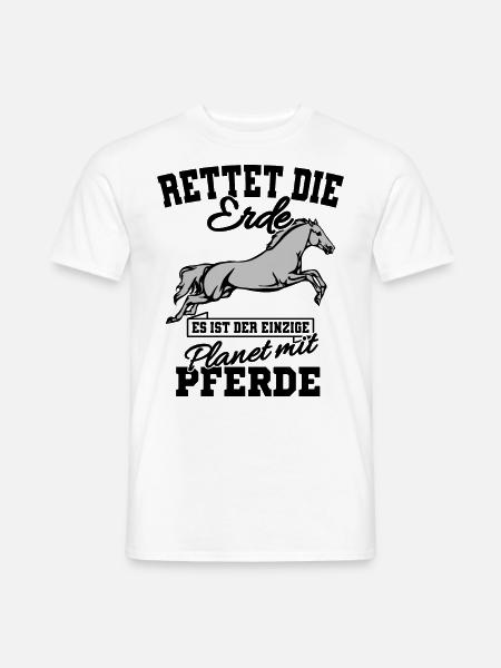 Pferdespruch Pferdesprüche Geschenkidee - Männer T-Shirt - Weiß