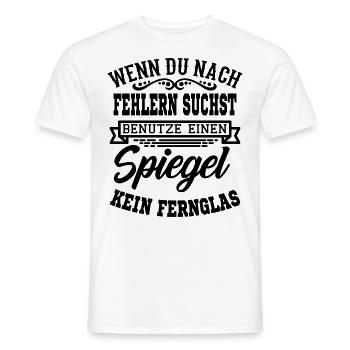 Lustiger Spruch T-Shirt Geschenkidee - Männer T-Shirt - Weiß - Vorne - AI Model Male 178 dark (178cm)