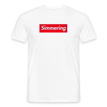 simmering wien österreich wiener oida 11 bezirk - Männer T-Shirt - Weiß - Vorne - AI Model Male 178 dark (178cm)
