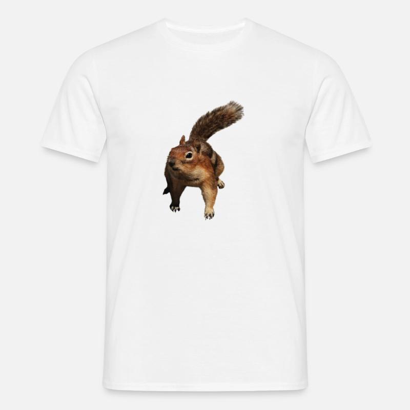 ein süßes Eichhörnchen - Männer T-Shirt - Weiß